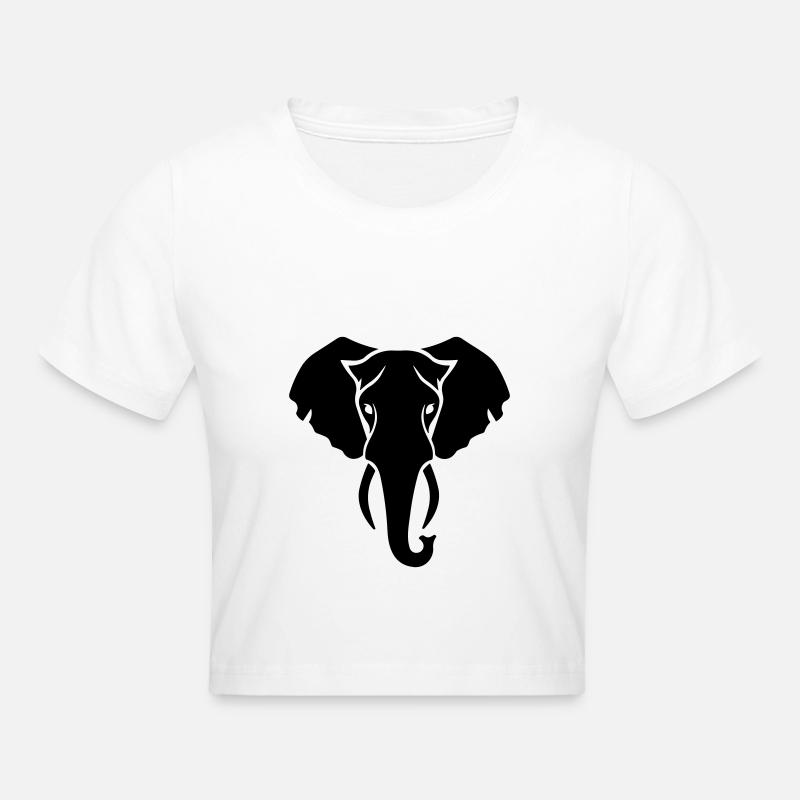 éléphant - Crop top - blanc
