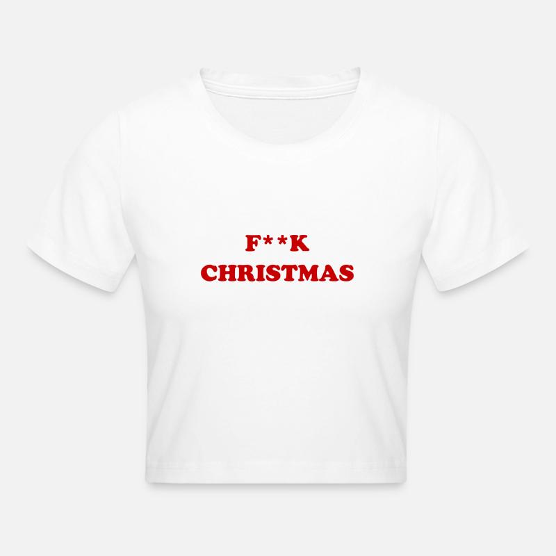 F**K Jul - Croppad T-shirt - vit