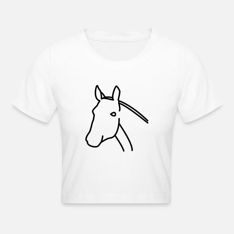 Cheval - Crop top - blanc