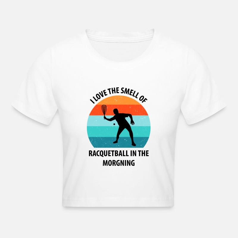 Racqueetball - Crop top - blanc