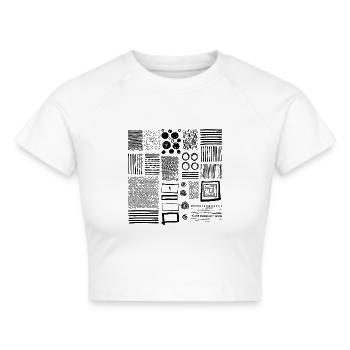Graphique - Crop top - blanc - Devant - Marisol (170cm)