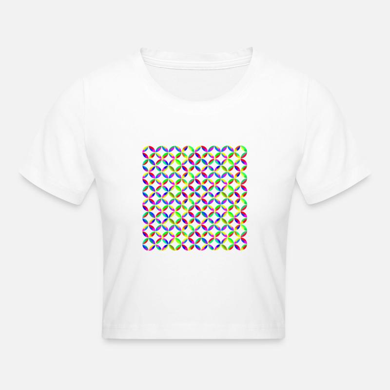 Pattern - Cropped T-Shirt - white