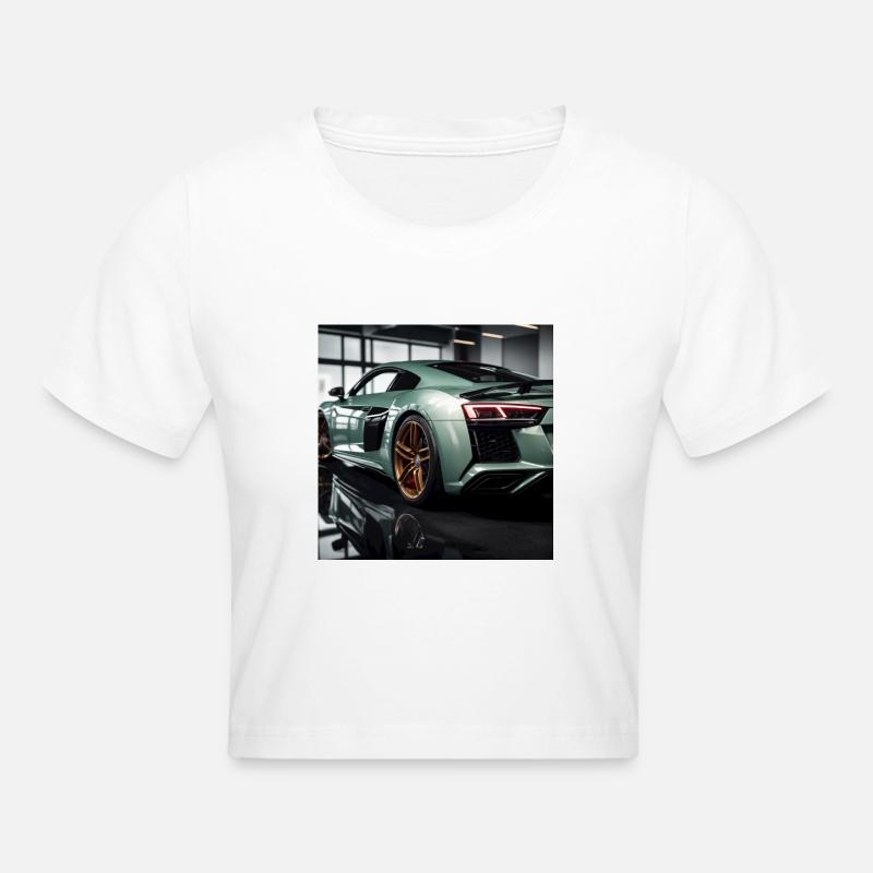 Realistic r8 unreal engine - Cropped T-Shirt - white