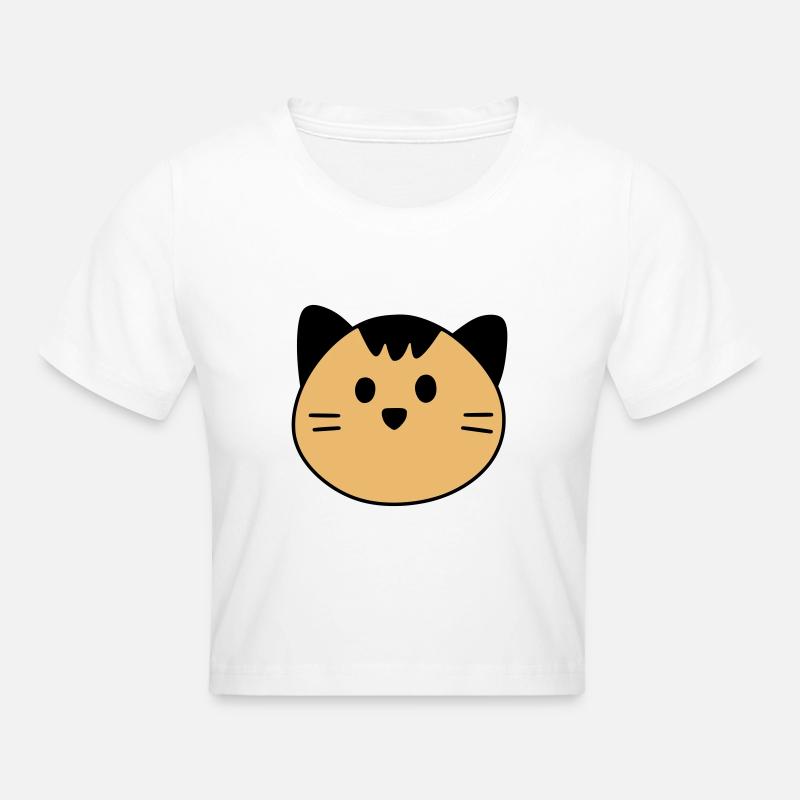 Chat mignon - Crop top - blanc