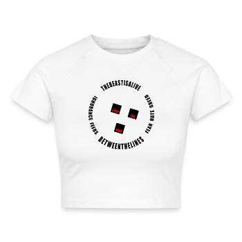 The Biest of War - Frauen Cropped T-Shirt - Weiß - Vorne - Marisol (170cm)