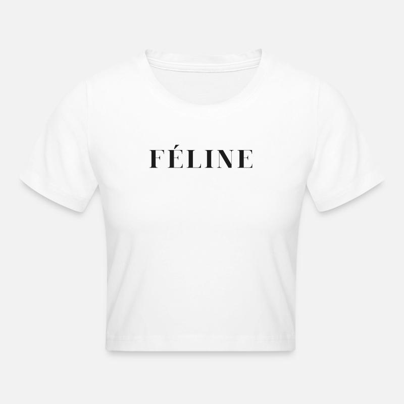 FÉLINE - Crop top - blanc