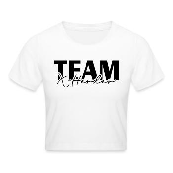 TEAM X - HERDER Hunde Hundesport IGP Wilsigns - Frauen Cropped T-Shirt - Weiß - Vorne - Marisol (170cm)