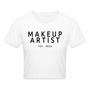 Maquilleuse 2023 Est. 2023 Esthéticienne diplômée - Crop top - blanc - Devant - Marisol (170cm)