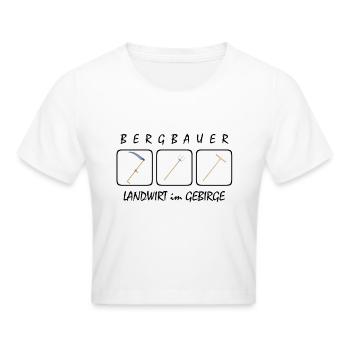 Bergbauer - Frauen Cropped T-Shirt - Weiß - Vorne - Marisol (170cm)