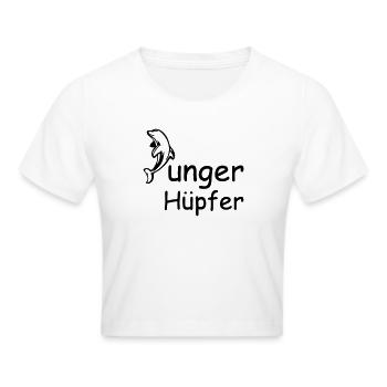 Junger Hüpfer Geschenk - Frauen Cropped T-Shirt - Weiß - Vorne - Marisol (170cm)