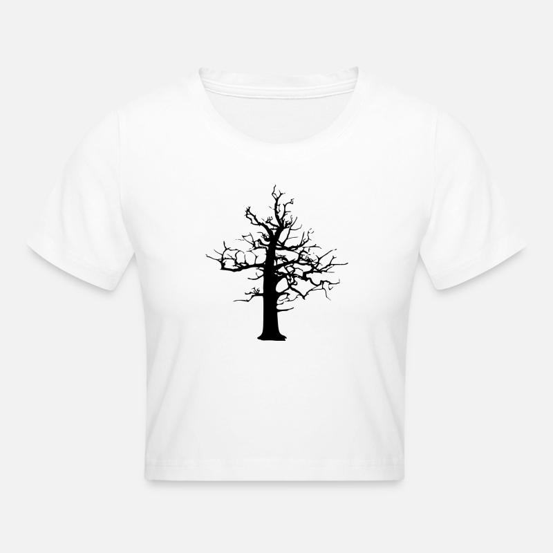 dépérage forestier - Crop top - blanc