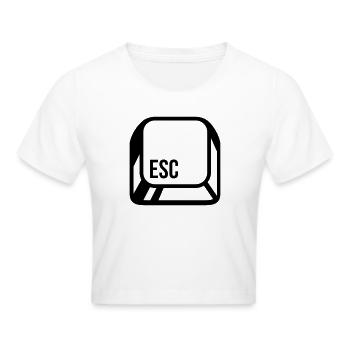 Computer - Frauen Cropped T-Shirt - Weiß - Vorne - Marisol (170cm)