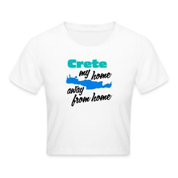 Crète – ma deuxième maison - Crop top - blanc - Devant - Marisol (170cm)