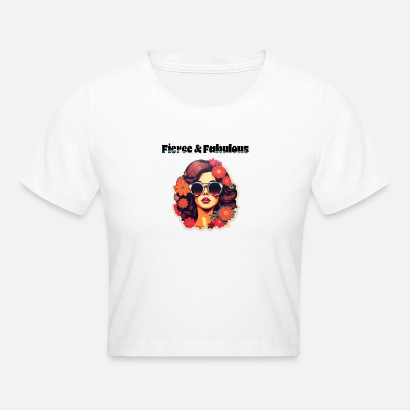 Féroce et fabuleux - Crop top - blanc