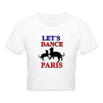 Laissez danser les chats à Paris - Crop top - blanc - Devant - Marisol (170cm)