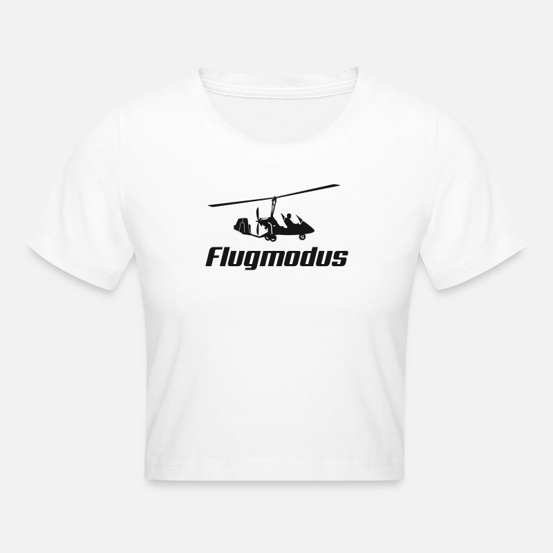 Mode de vol du gyrocoptère - Crop top - blanc