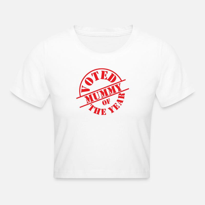 Elue Maman de l'année - Crop top - blanc
