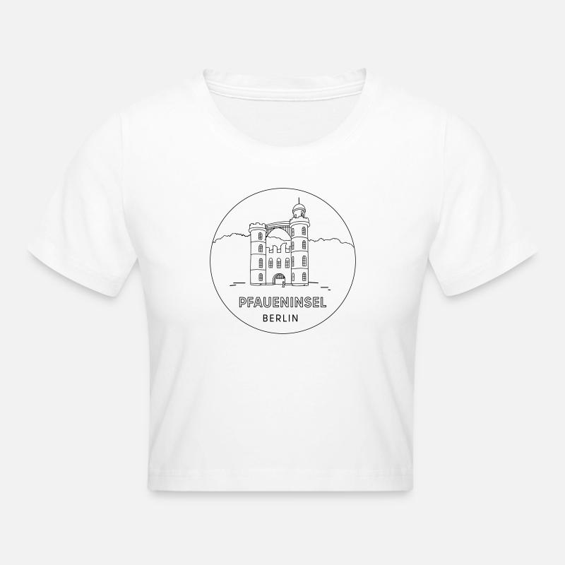 Île aux paons, Berlin - Crop top - blanc