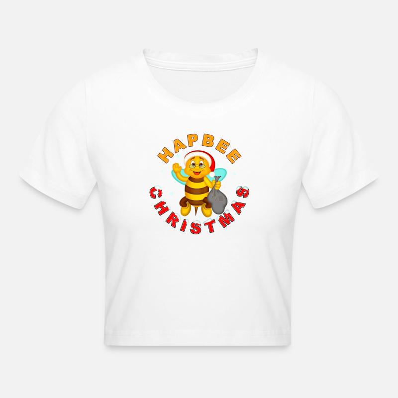 HAPBEE Noël avec texte 2 - Crop top - blanc