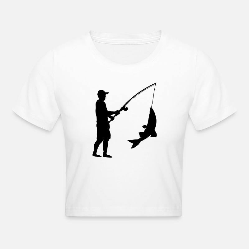 Pêcheurs à la ligne - Crop top - blanc