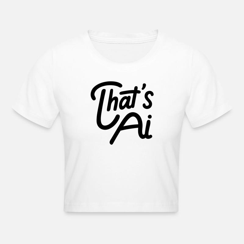 C’est la typographie manuscrite par IA - Crop top - blanc