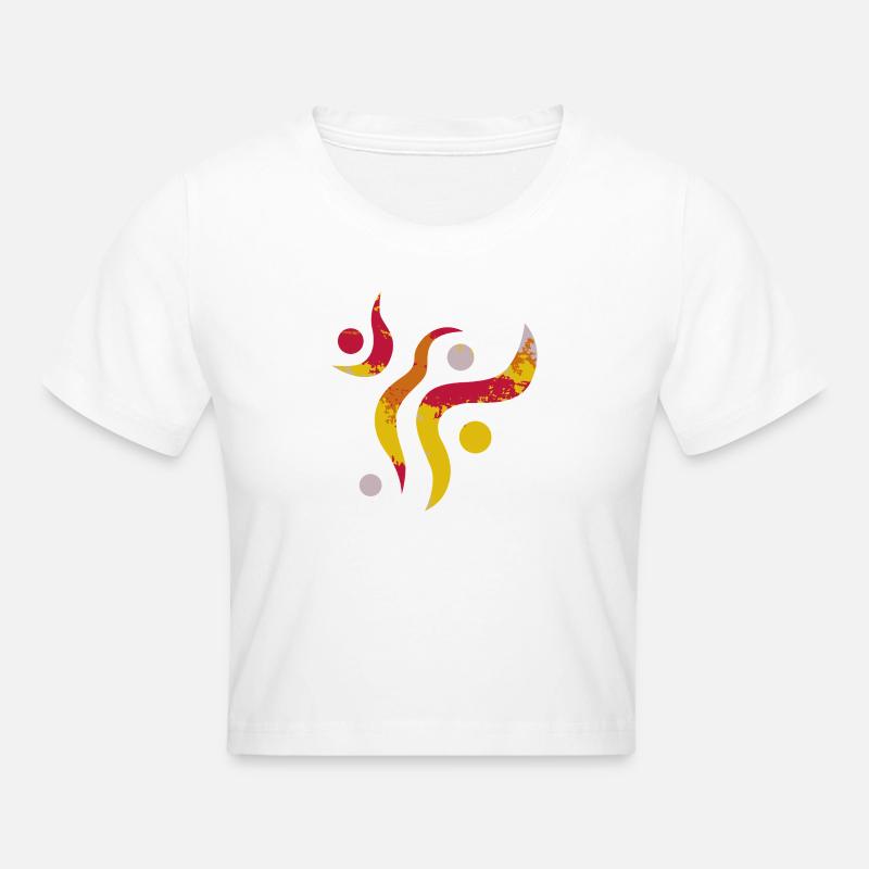Yoga design_21 - Crop top - blanc