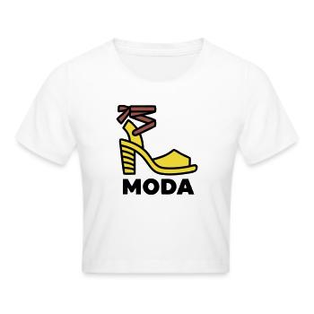 Chaussures à talons hauts Moda Italie Fashion Vacation - Crop top - blanc - Devant - Marisol (170cm)