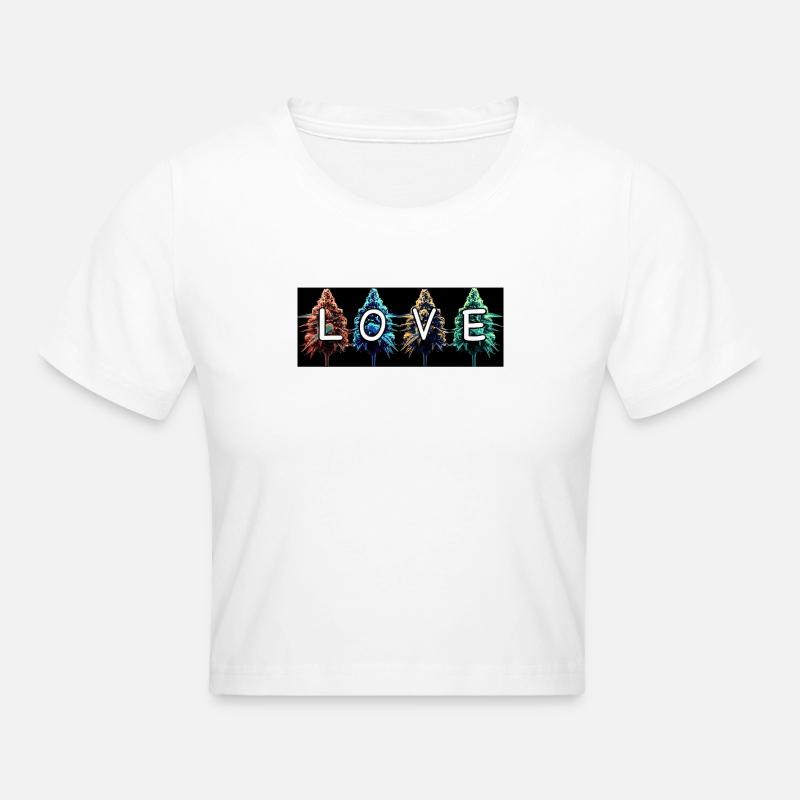 Amour des bourgeons - Crop top - blanc