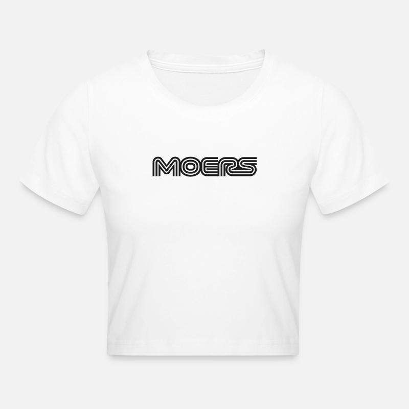 Moers Schirftzug - Crop top - blanc