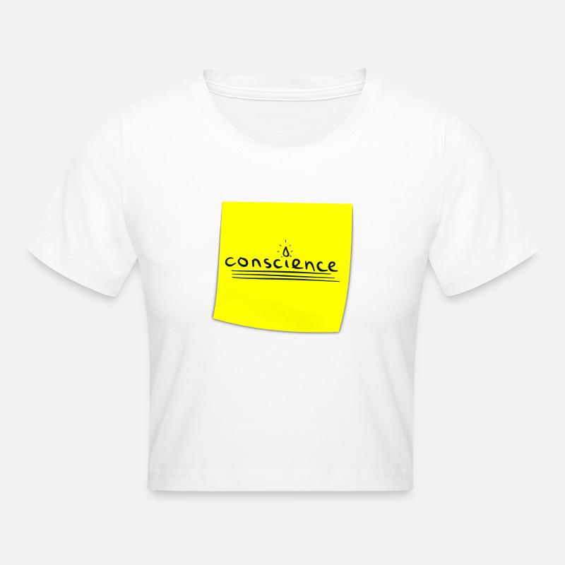 Conscience - Crop top - blanc