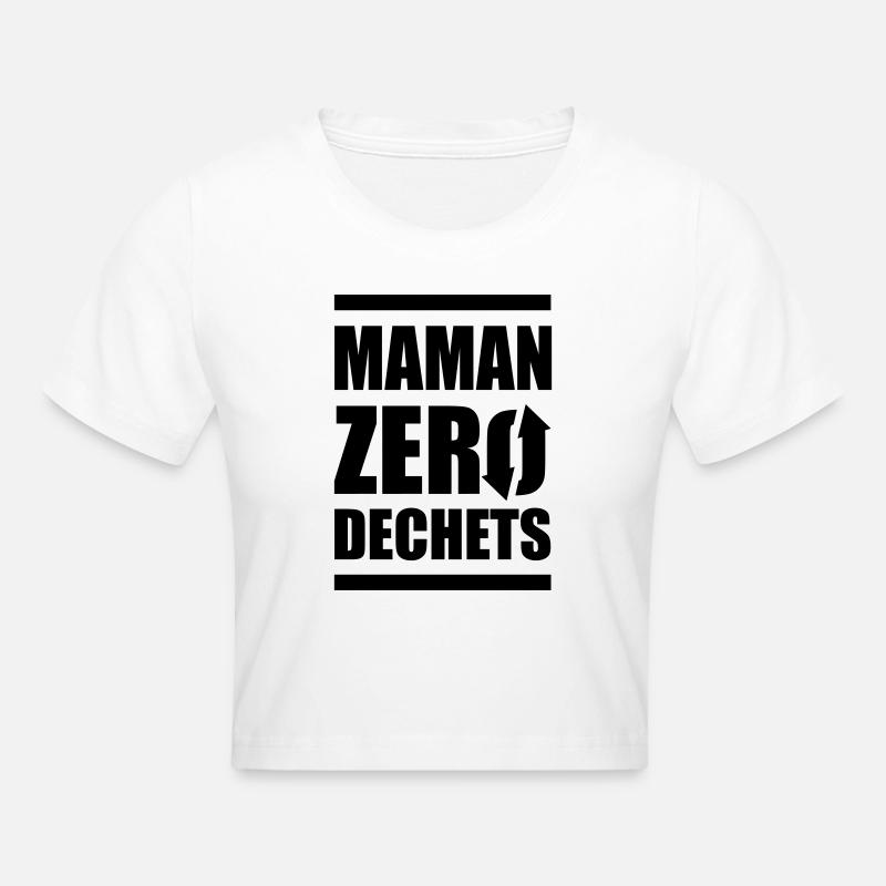 Maman zero dechets - Crop top - blanc