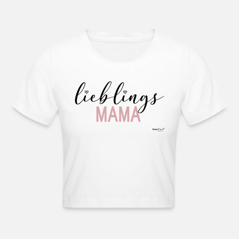 maman préférée - Crop top - blanc