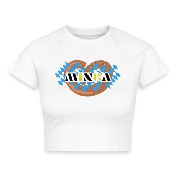 Minga - Frauen Cropped T-Shirt - Weiß - Vorne - Marisol (170cm)