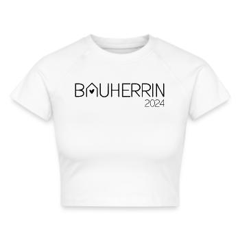 Bauherrin - Frauen Cropped T-Shirt - Weiß - Vorne - Marisol (170cm)
