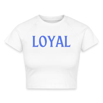 Loyal Loyalty - Cropped T-Shirt - white - Front - Marisol (170cm)