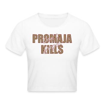 Promaja Kills, chemises et accessoires des Balkans - Crop top - blanc - Devant - Marisol (170cm)