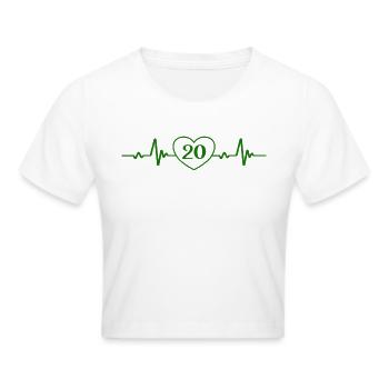 20e anniversaire Coeur 20 - Crop top - blanc - Devant - Marisol (170cm)