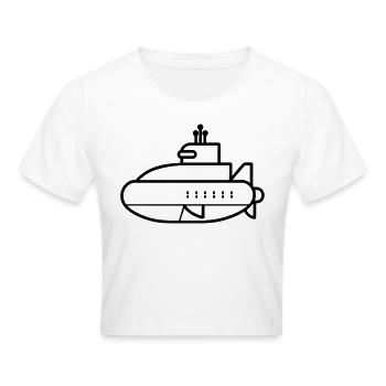 U-Boot-Boot - Frauen Cropped T-Shirt - Weiß - Vorne - Marisol (170cm)