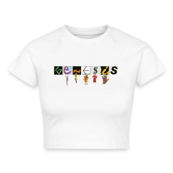 Genesis Platinum Collection Album - Frauen Cropped T-Shirt - Weiß - Vorne - Marisol (170cm)