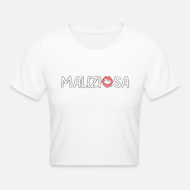 Version espiègle de l’esquisse - Crop top - blanc