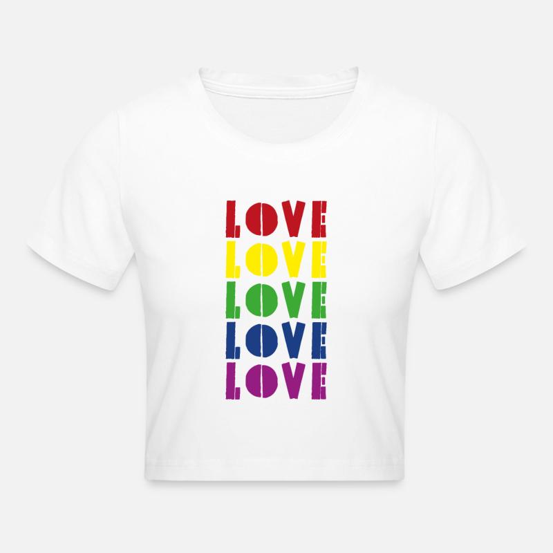 Amour - Crop top - blanc