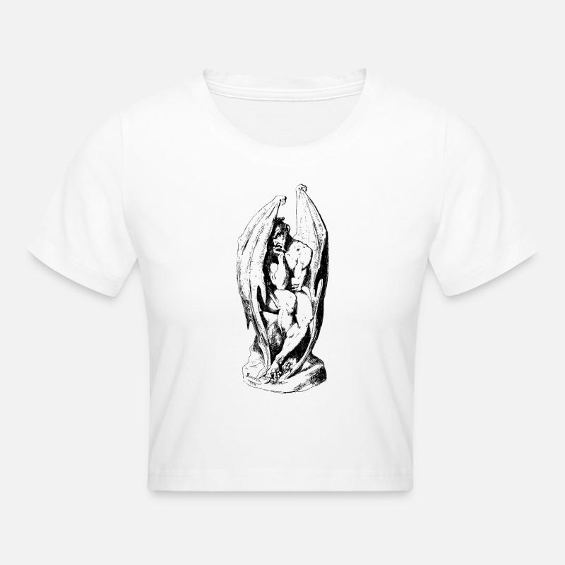 Satan réfléchi - Crop top - blanc