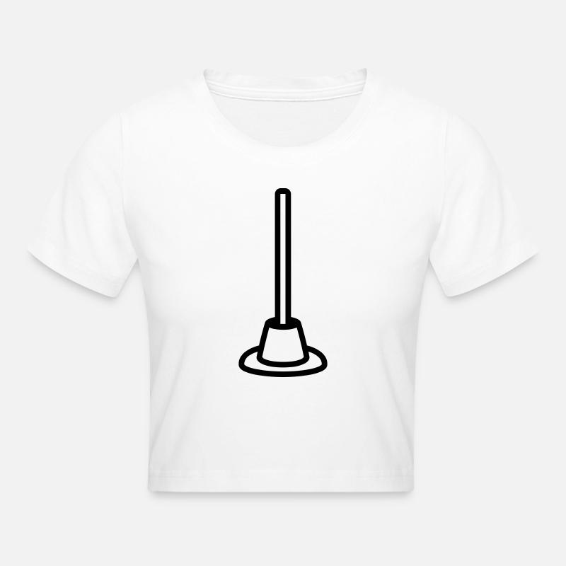 suction cup - Cropped T-Shirt - white