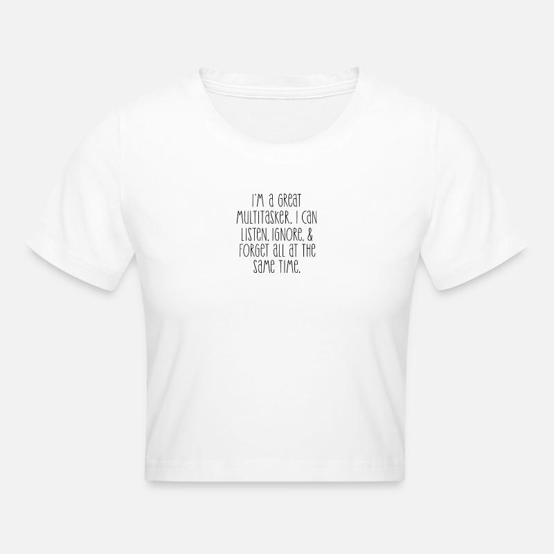 Multitasker - Cropped T-Shirt - white