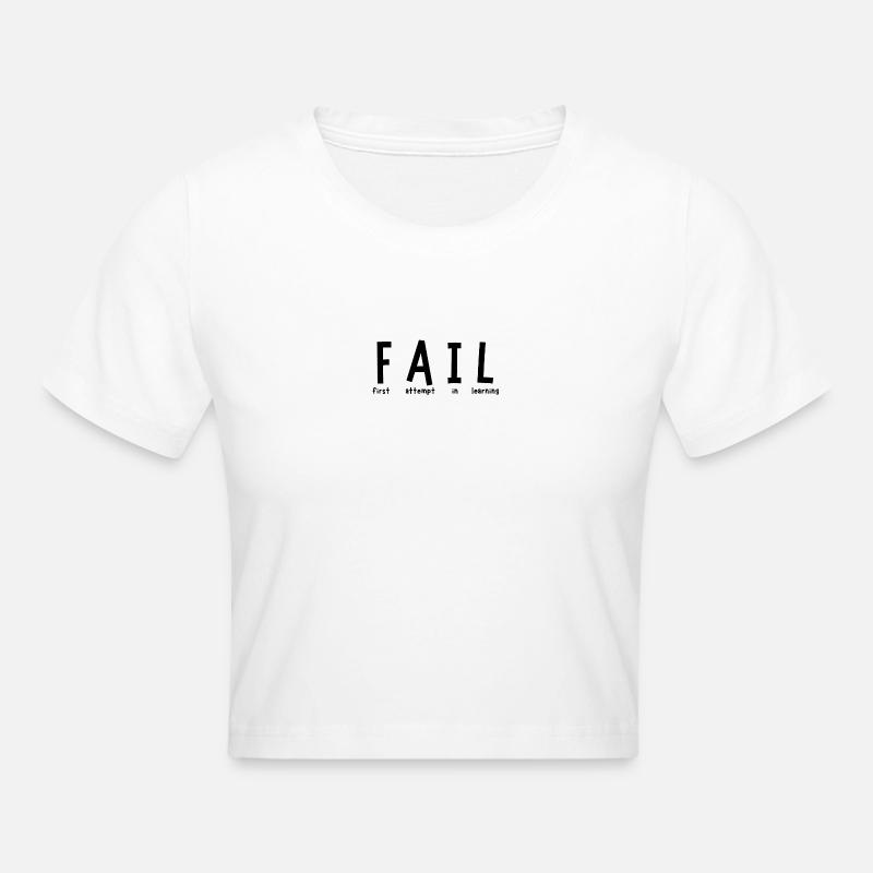 Fail - Cropped T-Shirt - white