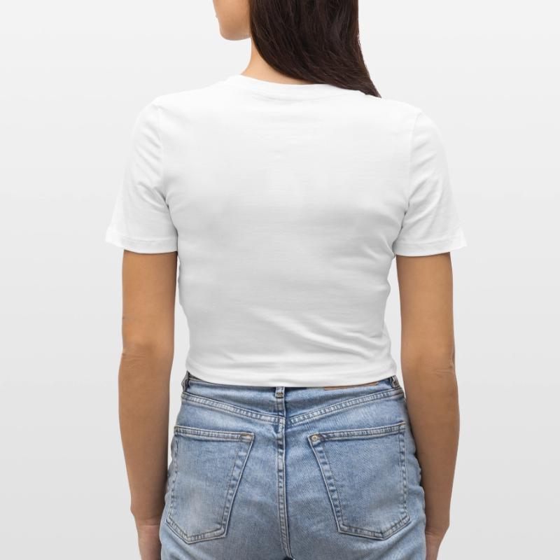 Don't Trust Them – Dark Statement Graphics Cropped T-Shirt