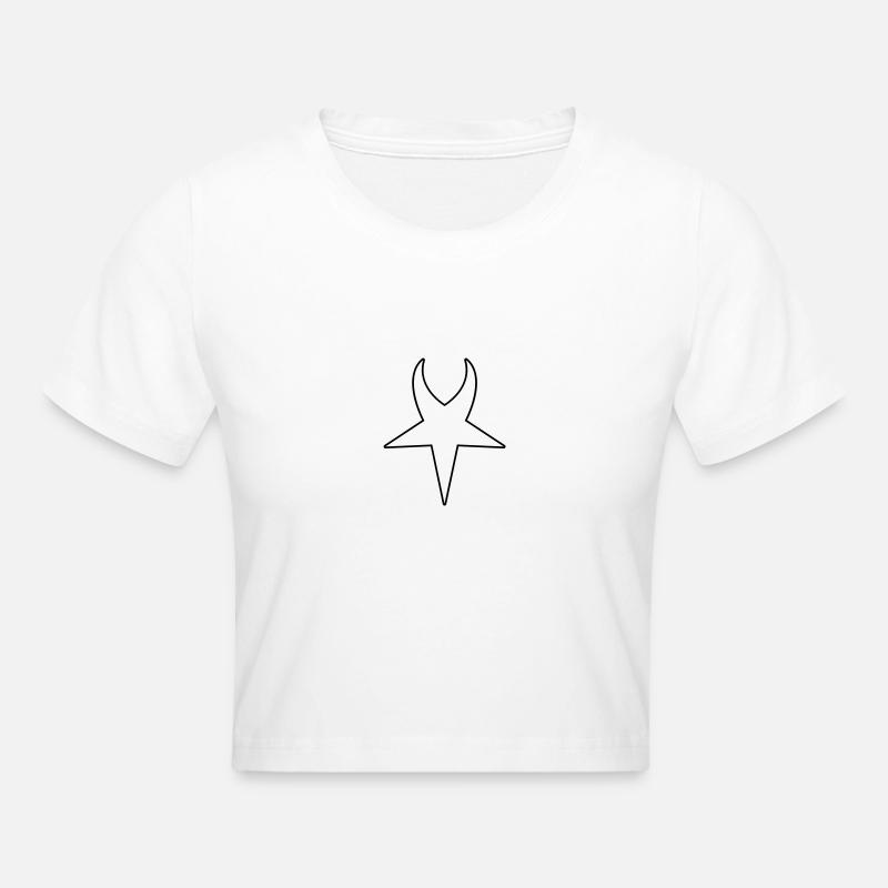 devil - Crop top - blanc