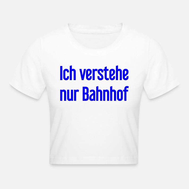 Je ne comprends que la gare - Crop top - blanc