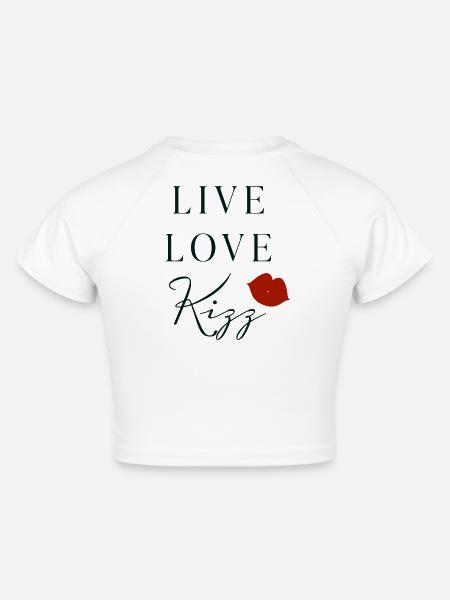 Live Love Kizz - Cropped T-Shirt - white