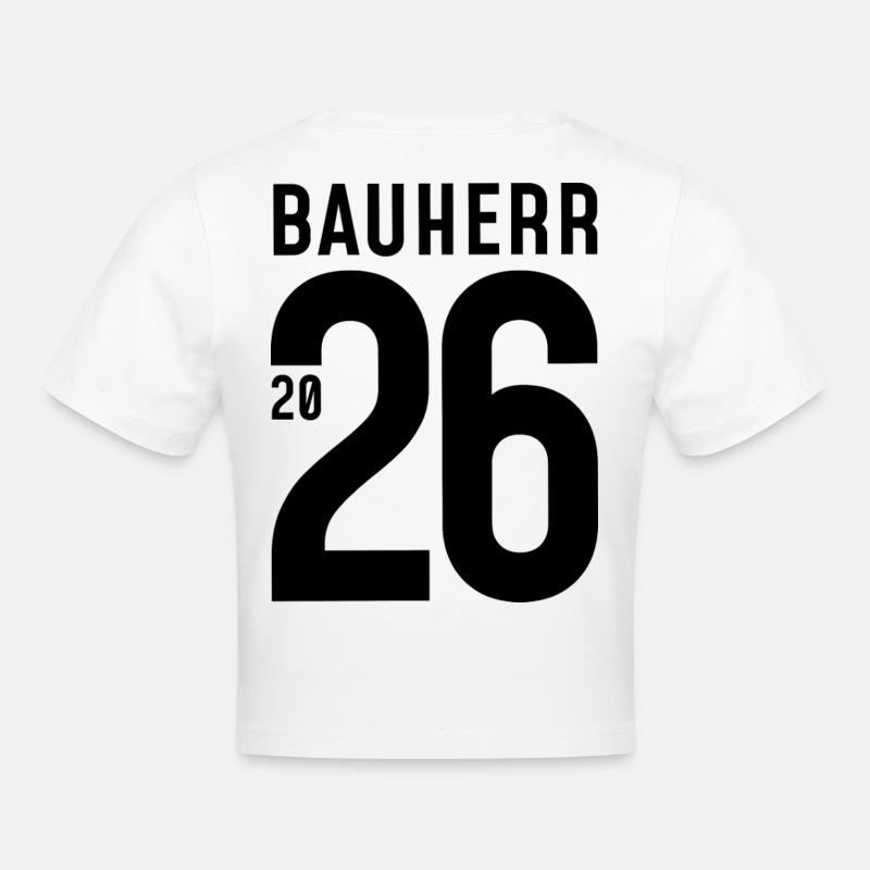 Constructeur 2026 - grand nombre - Crop top - blanc